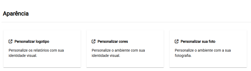 Personalização de Aparência